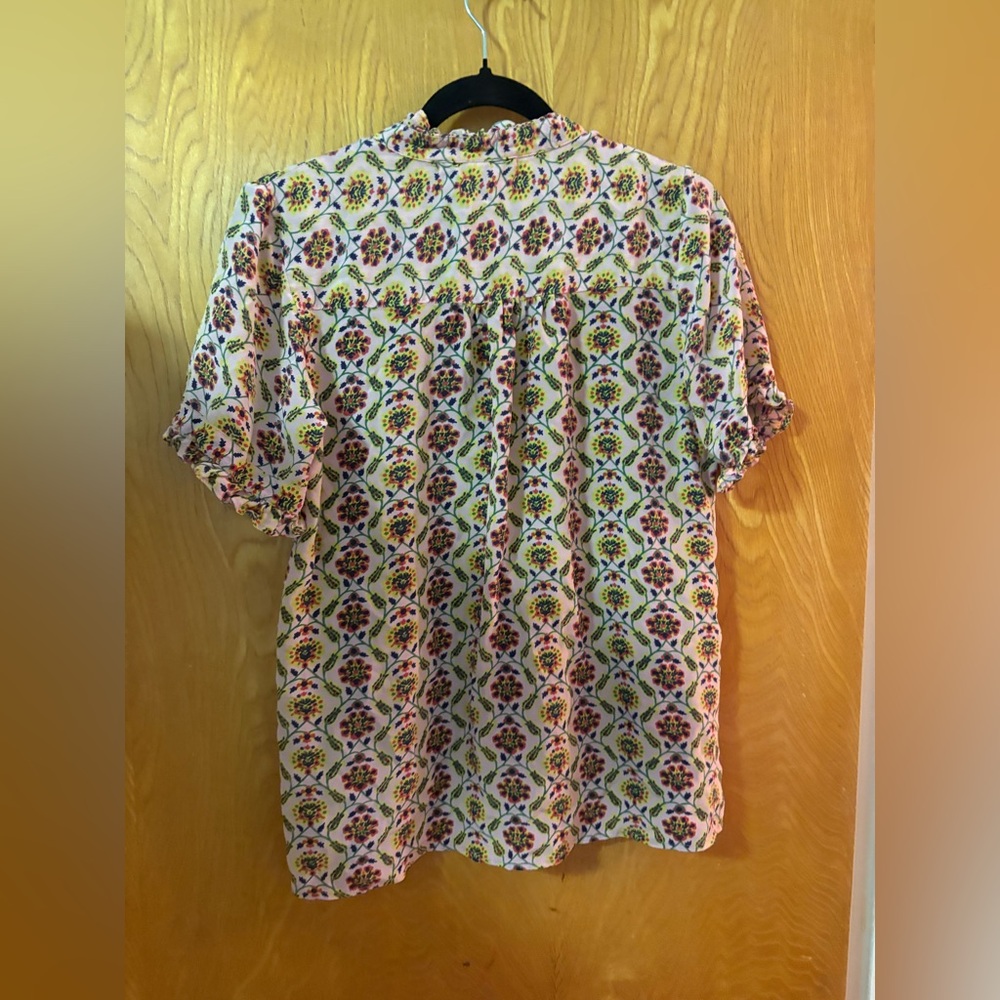 Banjanan Multicolor Floral Patterned Split Neck P… - image 6